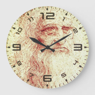 Reloj de pared de arte renacentista de Leonardo da