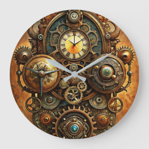 Reloj de pared de arte Steampunk