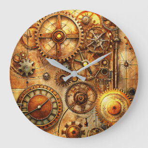 Reloj de pared de arte Steampunk