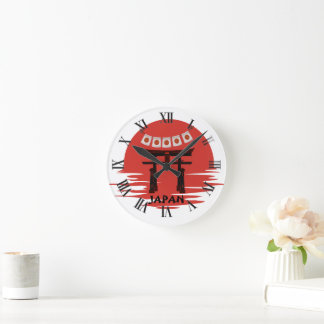 Reloj de pared de arte Zen japonés Flor de cerezo