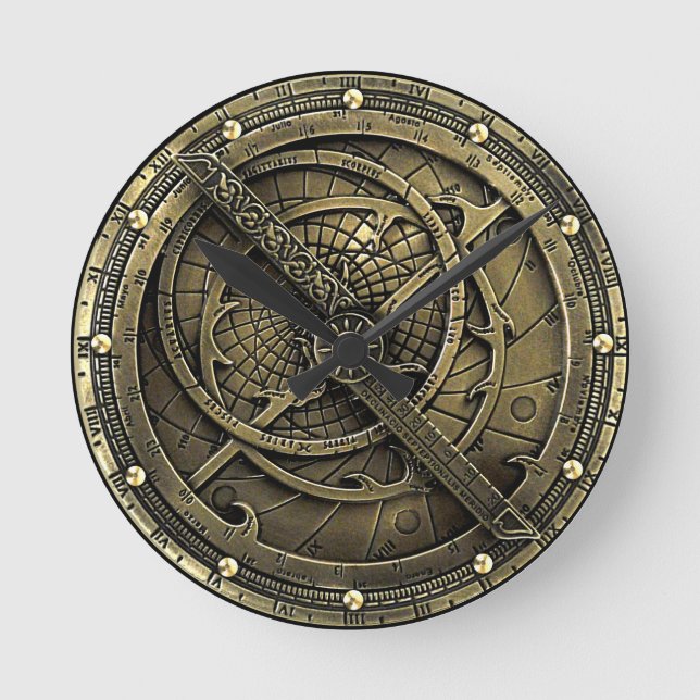 Reloj de pared de astrolabio (Anverso)