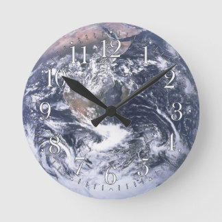 Reloj de pared de astronomía del planeta Tierra