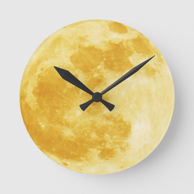 Reloj de pared de astronomía lunar de cosecha comp (Anverso)