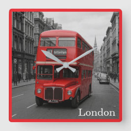 Reloj de pared de autobús de Londres