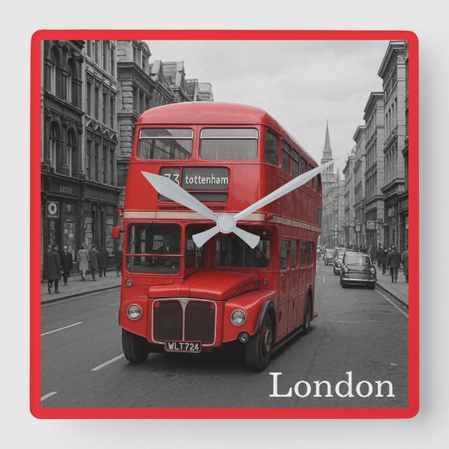 Reloj de pared de autobús de Londres (Anverso)