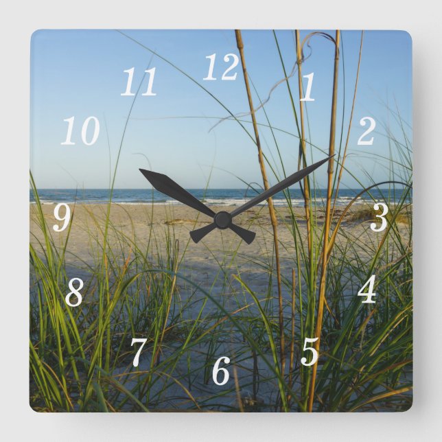 Reloj de pared de avena marina (Anverso)