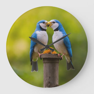 Reloj de pared de Aves de Amor