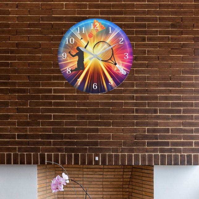 Reloj de pared de Badminton Enthusiast (Subido por el creador)