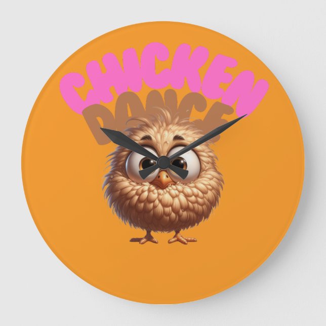 Reloj de pared de baile de pollo (Anverso)