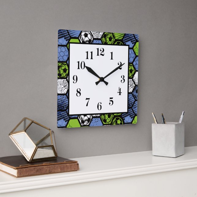 Reloj de pared de balón de fútbol (Oficina)