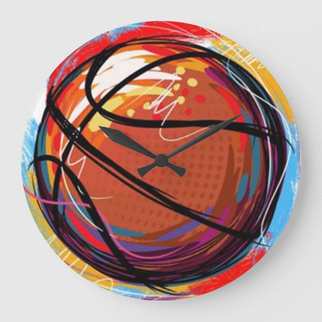 Reloj de pared de baloncesto (Anverso)