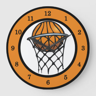 Reloj de pared de baloncesto