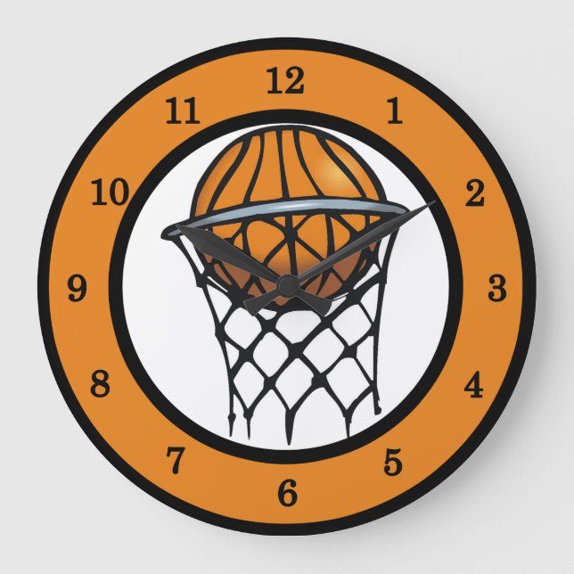 Reloj de pared de baloncesto (Anverso)