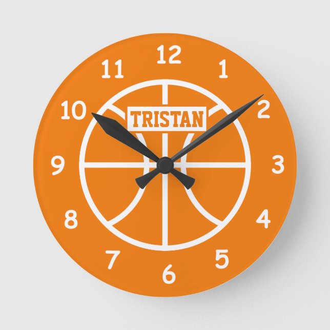 Reloj de pared de baloncesto infantil para la habi (Anverso)