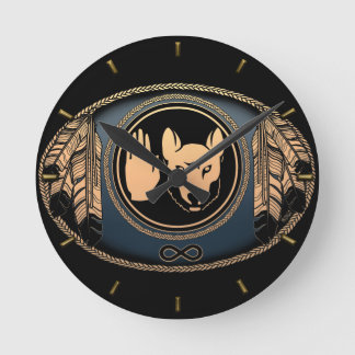 Reloj de pared de bandera nacional del primer Pers