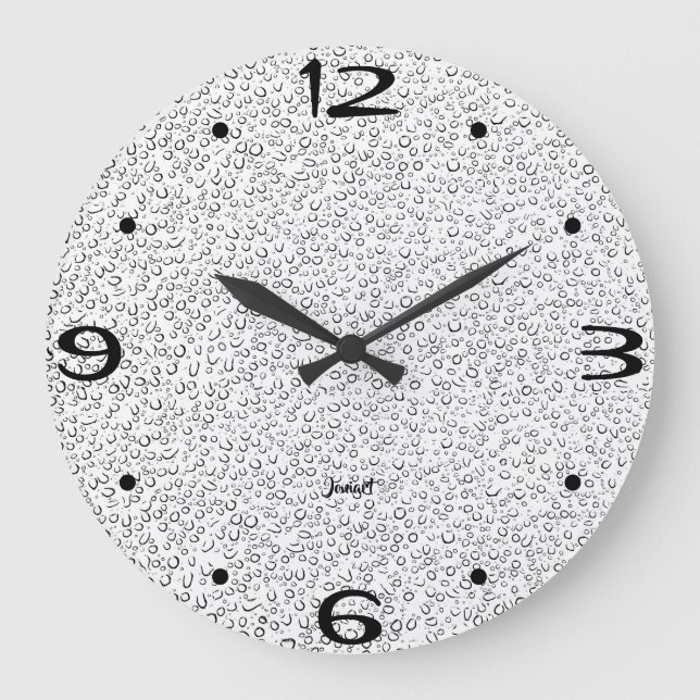 Reloj de pared de baño blanco Nuevo hogar Pieza de (Anverso)