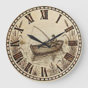 Reloj de pared de barco pesquero