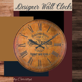 Reloj de pared de barril de vino contemporáneo