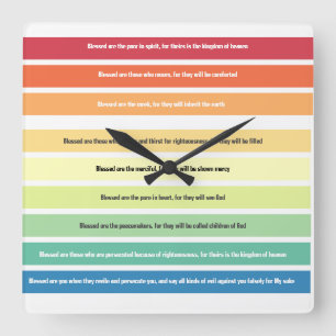 Reloj de pared de Beatitudes