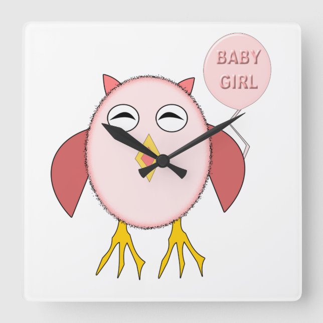 Reloj de pared de Bebé Pequeña (Anverso)