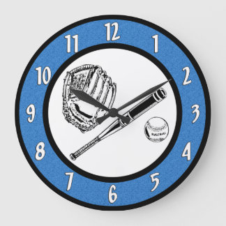 Reloj de pared de béisbol