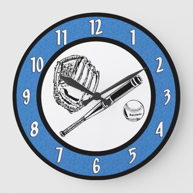 Reloj de pared de béisbol (Anverso)