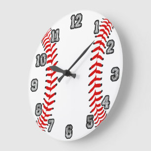Reloj de pared de béisbol