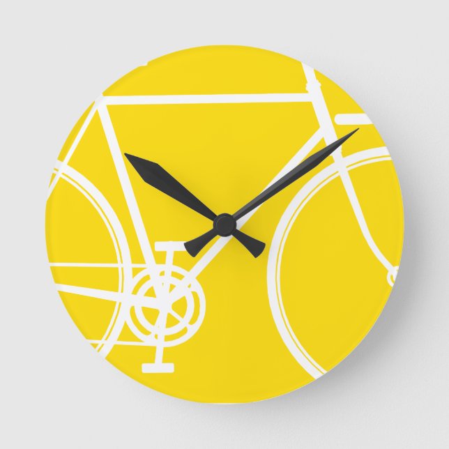 Reloj de pared de bicicleta abstracto (Anverso)