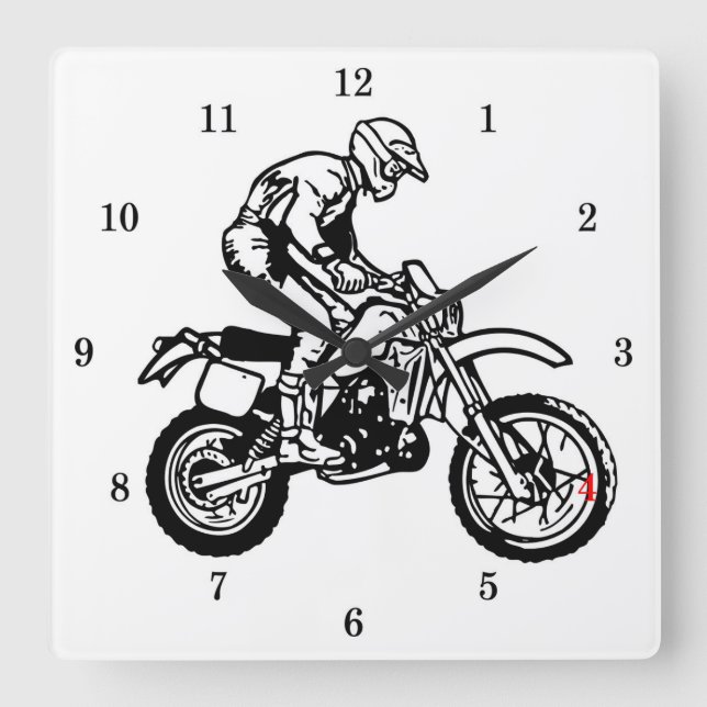 Reloj de pared de bicicletas muy sucias de Guay (Anverso)