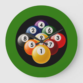 Reloj de pared de Billiards