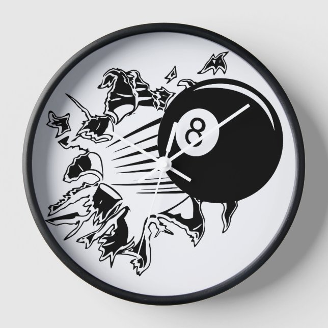 Reloj de pared de Billiards (Anverso)