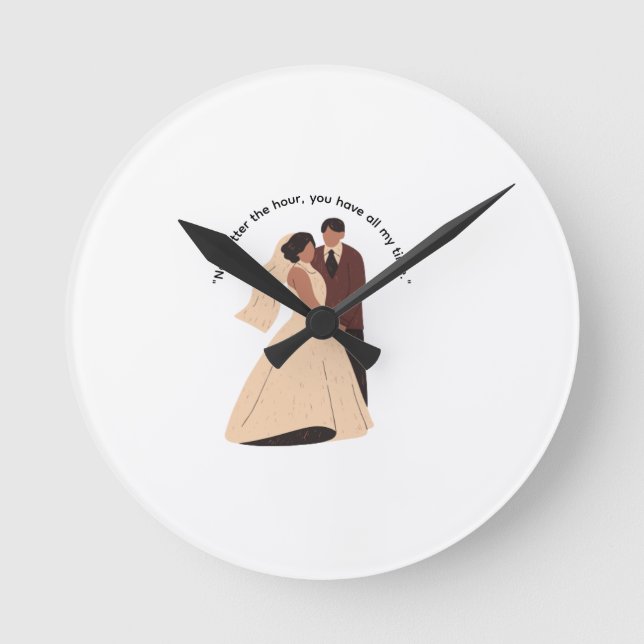 Reloj de pared de boda (Anverso)