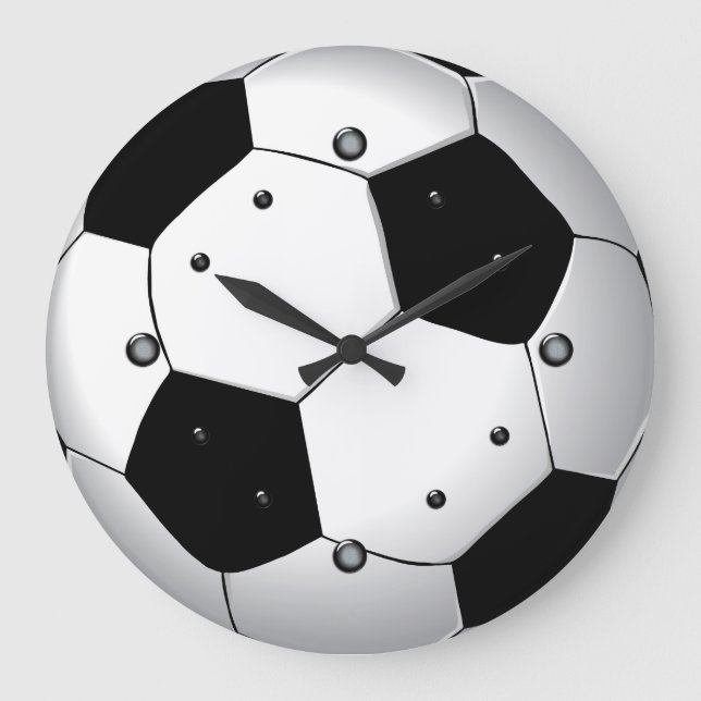 Reloj de pared de bolas de fútbol (Anverso)