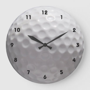 Reloj de pared de bolas de golf con números