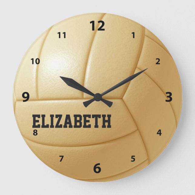 Reloj de pared de bolas para Personalizado de vole (Anverso)