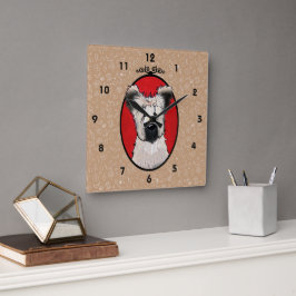 Reloj de pared de Briard KiniArt