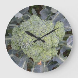 Reloj de pared de brócoli