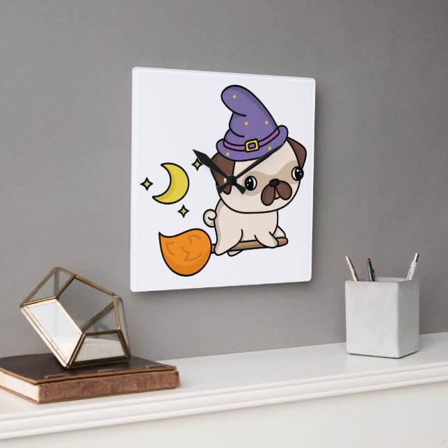 Reloj de pared de bruja Puggy (Oficina)
