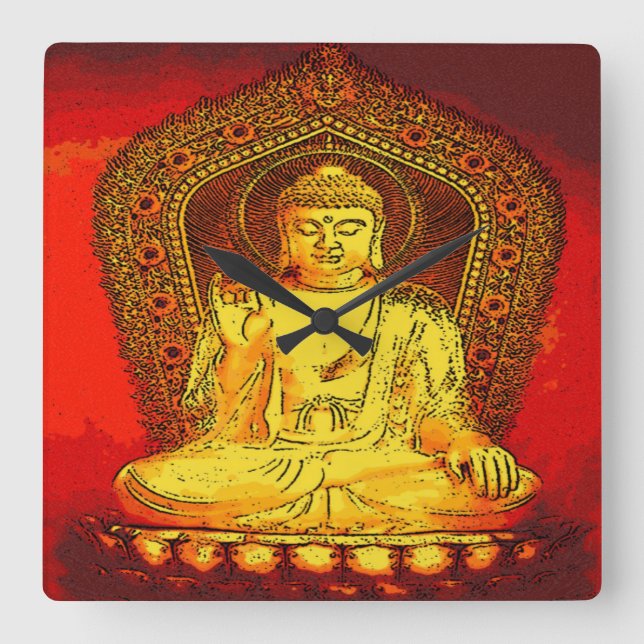 Reloj de pared de Buda (Anverso)