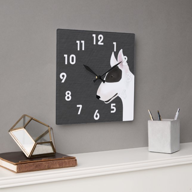 Reloj de pared de Bull Terrier (Oficina)