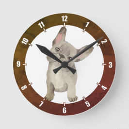  Reloj de pared de Bulldog de cachorros
