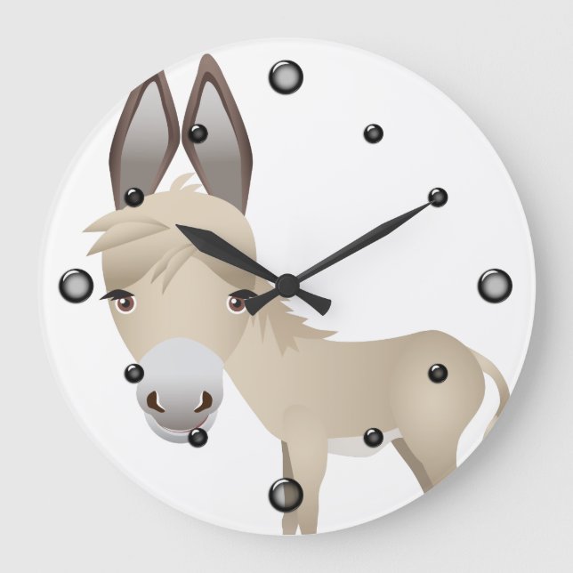 Reloj de pared de burro corto (Anverso)