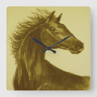 Reloj de pared de caballos "Beauty"