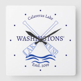 Reloj de pared de cabaña de Lake House