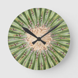 Reloj de pared de cactus, 8" Acrílico redondo