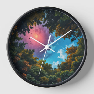 Reloj de pared de caída del cielo