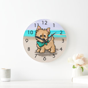 Reloj de pared de Cairn de KiniArt Beach