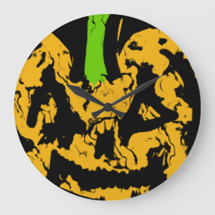 Reloj de pared de calabaza de Halloween