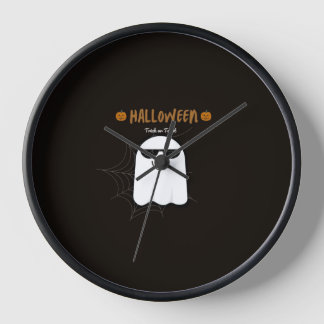 Reloj de pared de calabaza fantasma espeluznante d