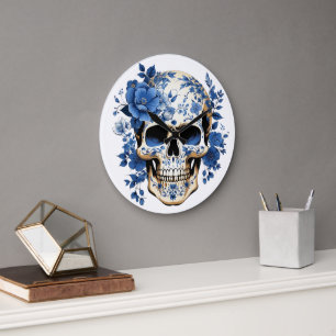 Reloj de pared de calavera sensacional